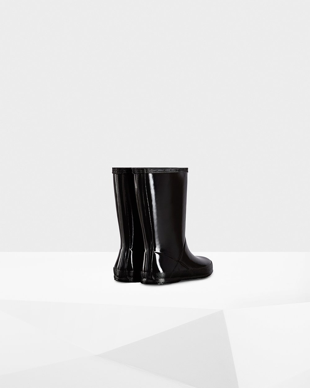 Kids Hunter Original First Classic Gloss - Rain Boots Black - 3920-CWODN